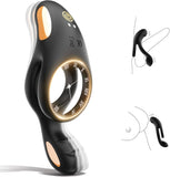 Penisring Vibrator Spielzeug für die Paare Klitoris, Penis Ring Erotisches Sex Spielzeug für Paare Extrem Sex 10 Vibrationsmodi, Penisringe Sex Spielzeug für die Männer Solo Dual Cockring Massagegerät