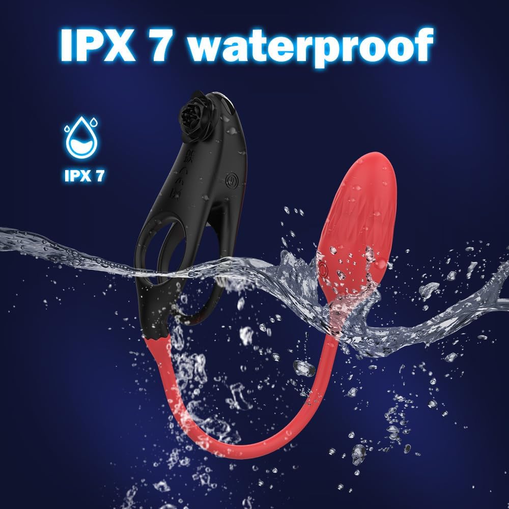 Penisring Vibrator Sex Spielzeug 2 in 1 Abnehmbar G-Punkt Penisringe Vibrator mit 10 * 10 Vibrationsmodi Prostata Stimulation Analvibratoren Penis Ring Erotik Sextoysets für Paare extrem sex