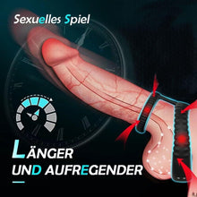 Laden Sie das Bild in den Galerie-Viewer, Dual Penisring Vibratoren mit starken Stimulation Dehnbar Cockring aus Silikon Penis Ringe für langes Spiel, Penis stimulator für Sex Männer und Paare