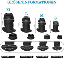 Laden Sie das Bild in den Galerie-Viewer, BDSMAGE Anal Tunnel Plug Set,Analplug für Paare Frauen Männer,Spekulum Plugs Sexspielzeug Analspielzeuge Analdehner erotisches Sexspielzeug für Paare extrem Sex Fisting (S+M+L+XL)