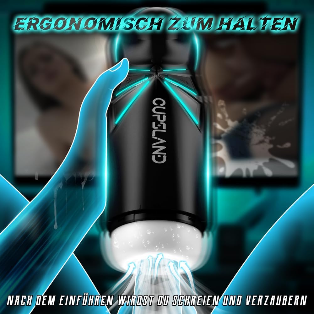 Elektrischer Masturbator Sex spielzeug für die männer mit 7 Saugmodi & 10 Vibrationsmodi Blowjob mit 6 Luftlöcher Masturbieren für männer Masturbatoren mit 3D Vagina Pussy Taschenmuschi Sexspielzeug