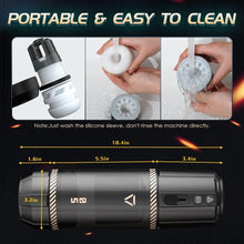 Laden Sie das Bild in den Galerie-Viewer, Elektrischer Masturbator Cup mit 8 Teleskop Rotierende Vibration Stoßfunktion, Sex Spielzeug für die Männer solo, Taschenmuschi Masturbieren für Männer Penis Masturbatoren, Sex Toys mit 3D Vagina