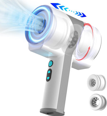 Elektrischer Masturbator Cup Handfrei mit 7 Vibrationsmodi und 5 Teleskop Rotationsmodi Waterproof Hands-Free Portable Masturbators Stroker Training Automatischer Elektrischer Masturbator