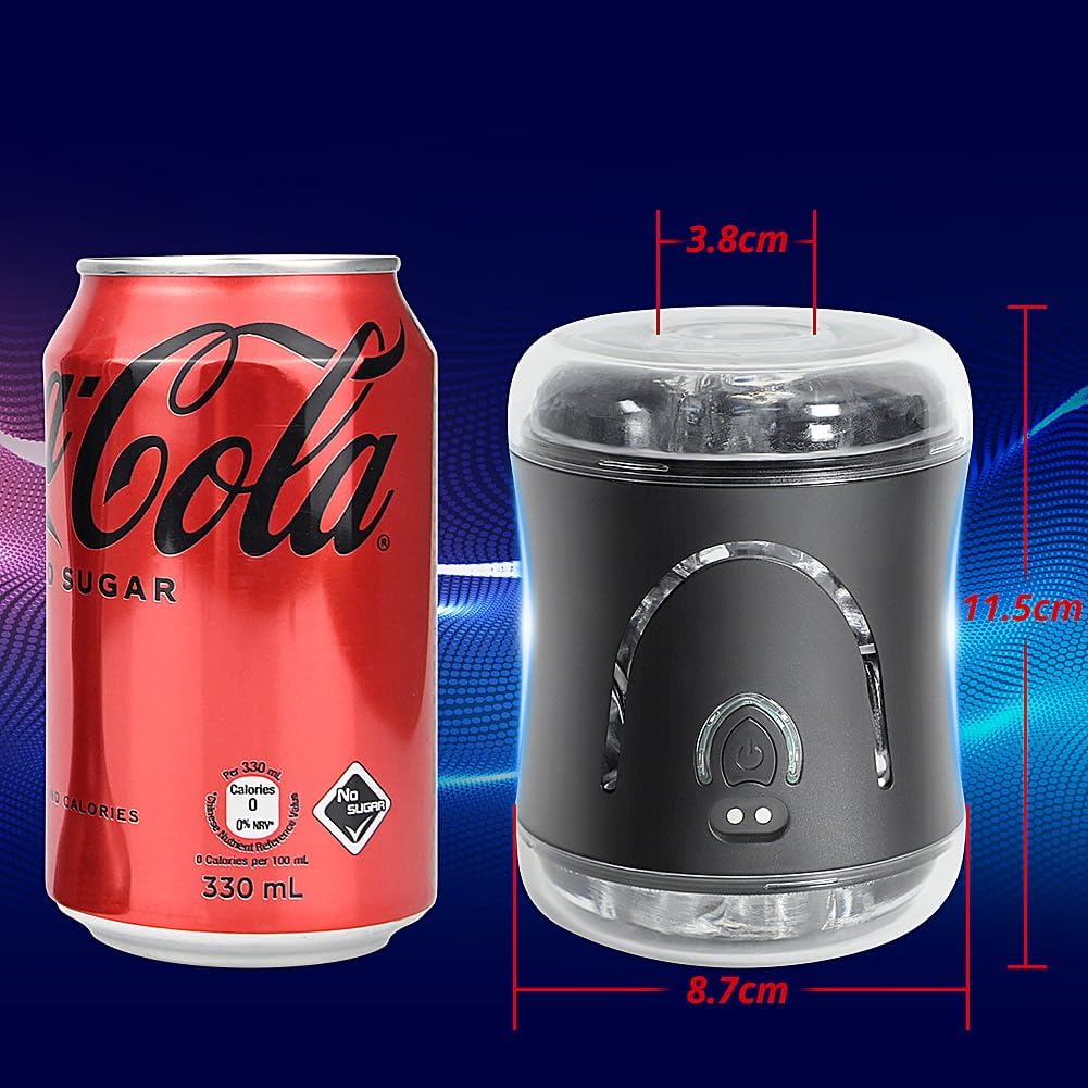 Roluck Elektrische Cup-Masturbatoren, Masturbieren für Männer Sex Spielzeug mit 9 Vibrationsmodi, Handfrei Männer Sex Sexspielzeug ABS + TPE-Material Masturbator Penis Trainingsgerät Masturbation