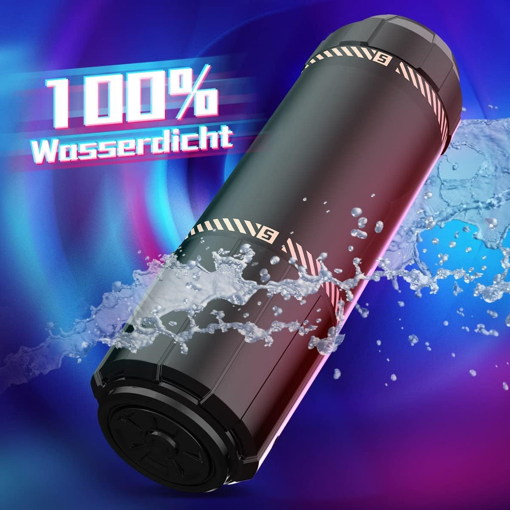 Elektrischer Masturbator Cup mit 8 Teleskop Rotierende Vibration Stoßfunktion, Sex Spielzeug für die Männer solo, Taschenmuschi Masturbieren für Männer Penis Masturbatoren, Sex Toys mit 3D Vagina