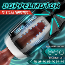 Laden Sie das Bild in den Galerie-Viewer, Elektrischer Masturbator Sex spielzeug für die männer mit 7 Saugmodi &amp; 10 Vibrationsmodi Blowjob mit 6 Luftlöcher Masturbieren für männer Masturbatoren mit 3D Vagina Pussy Taschenmuschi Sexspielzeug