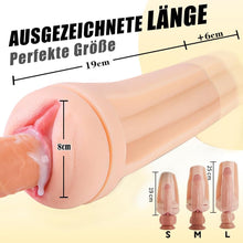 Laden Sie das Bild in den Galerie-Viewer, Elektrischer Masturbator mit 5 Saugmodi 10 Vibrationsmodi Sex Spielzeug für die Männer solo Masturbieren für Männer blowjob Männer Taschenmuschi 20cm lang realistische masturbatoren Vagina Pussy