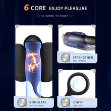 Laden Sie das Bild in den Galerie-Viewer, Elektrische Penis Trainer mit 5 Elektroschock-Modi und 10 Vibrationen Silikon Vibrator Masturbator Penis Stimulator Masturbieren Eichelstimulator Penistrainer Sex Spielzeug für Männer Paare