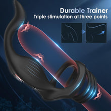Laden Sie das Bild in den Galerie-Viewer, Vibrating Cock Ring Anal Plug - Sex Toys for Men Adult Toy Penis Ring with 11 Vibrators Modes, Vibrating Butt Plug Prostate Massager Male Sex Toy, Remote Control Vibrator Prostate Toy Lesbian Sex Toys