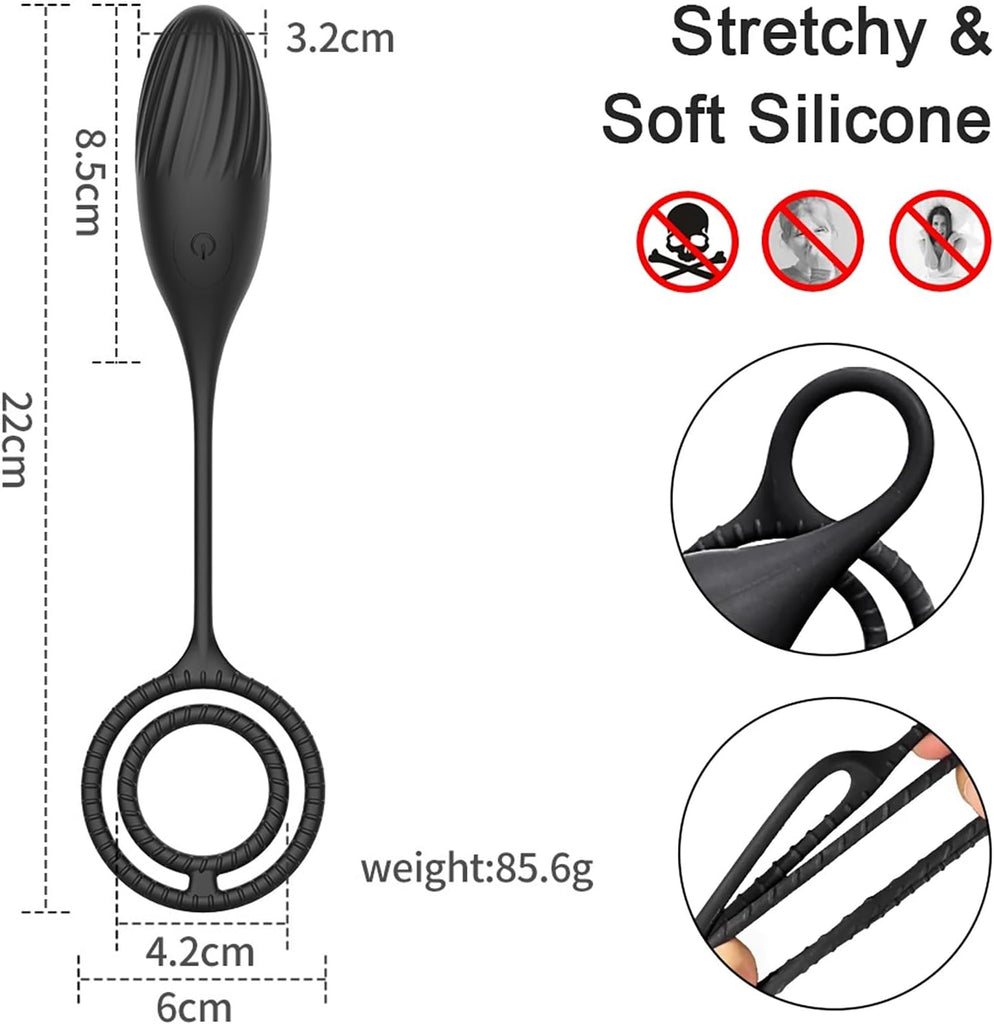 Prostata Massagegerät Analvibratoren mit Penisring für Mann mit 10 Vibrationsmodi Penis Stimulation Vibrator Anal Butt Plug mit Fernbedienung Analdildo Vibration Sexspielzeug für Männer Frauen