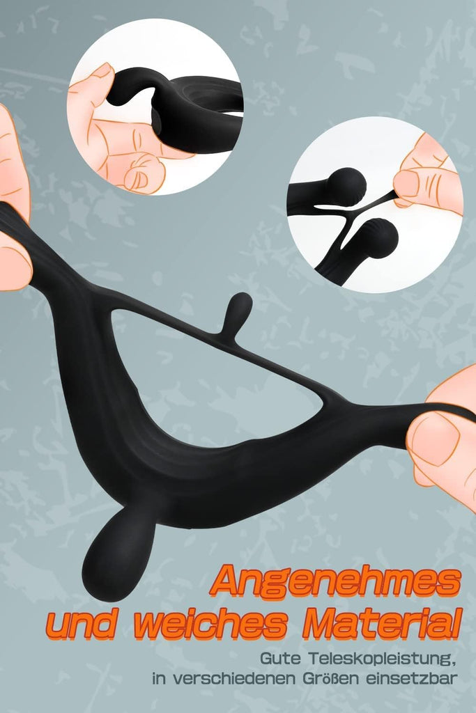 Penisring Vibrator, Penis Ring Sex spielzeug für Die Paare Penis Massagegerät für Langwährende Erektion, Sex Spielzeug für Die Männer mit 9 Vibrationsmodi, Erotisches Sexspielzeug Sex Toyset Damen