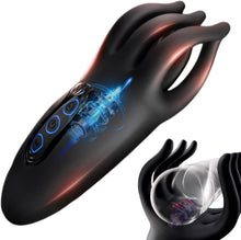 Laden Sie das Bild in den Galerie-Viewer, 10 Vibrations-Knetmodi Sex Spielzeug für die Männer, Penis Trainer Masturbator Vibratorensets für Männer Eichelvibrator Taschenmuschi