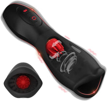 Laden Sie das Bild in den Galerie-Viewer, NEU Penis Vibrator Eichelvibrator mit 10 Vibrations und 5 Rotations, Elektrischer Masturbator Cup Masturbatoren Penistrainer Eichel Stimulator Mann Masturbieren SexSpielzeug für Männer