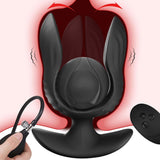 Aufblasbarer Analplug mit 10 Vibrationsmodi Vibrator Anal Dildo Riesige Butt Plug Anal Expansion Sex Spielzeug Männlichen Prostata-massagegerät anal vibrator