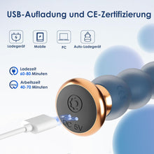 Laden Sie das Bild in den Galerie-Viewer, Analvibratoren Anfänger Analplug# für Männer und Frauen, Silikon Analkugeln Butt plug mit 10 Vibrationmodi Fernbedienung Sexspielzeug Prostate Stimulation Massager für Parre Extrem Sex
