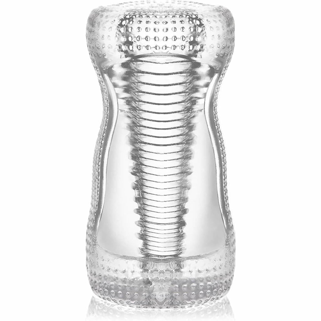 Masturbieren Mann, Manuelle Masturbator Cup Sex Spielzeug für die Männer mit 3D Realistische Vagina Oralsex, Mini Tragbar Kristall Penis Trainingsgerät Masturbation Taschenmuschi für Männer