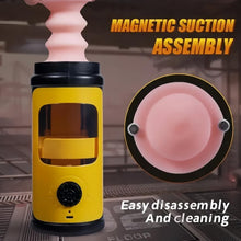 Laden Sie das Bild in den Galerie-Viewer, Neue Masturbator Sex Spielzeug für die Männer Solo, Masturbieren Elektrisch mit Heizung &amp; 5 Teleskopmodus, Abnehmbar Realistische Tunnel Penis Pumpe Pussy Sexspielzeug Masturbatoren