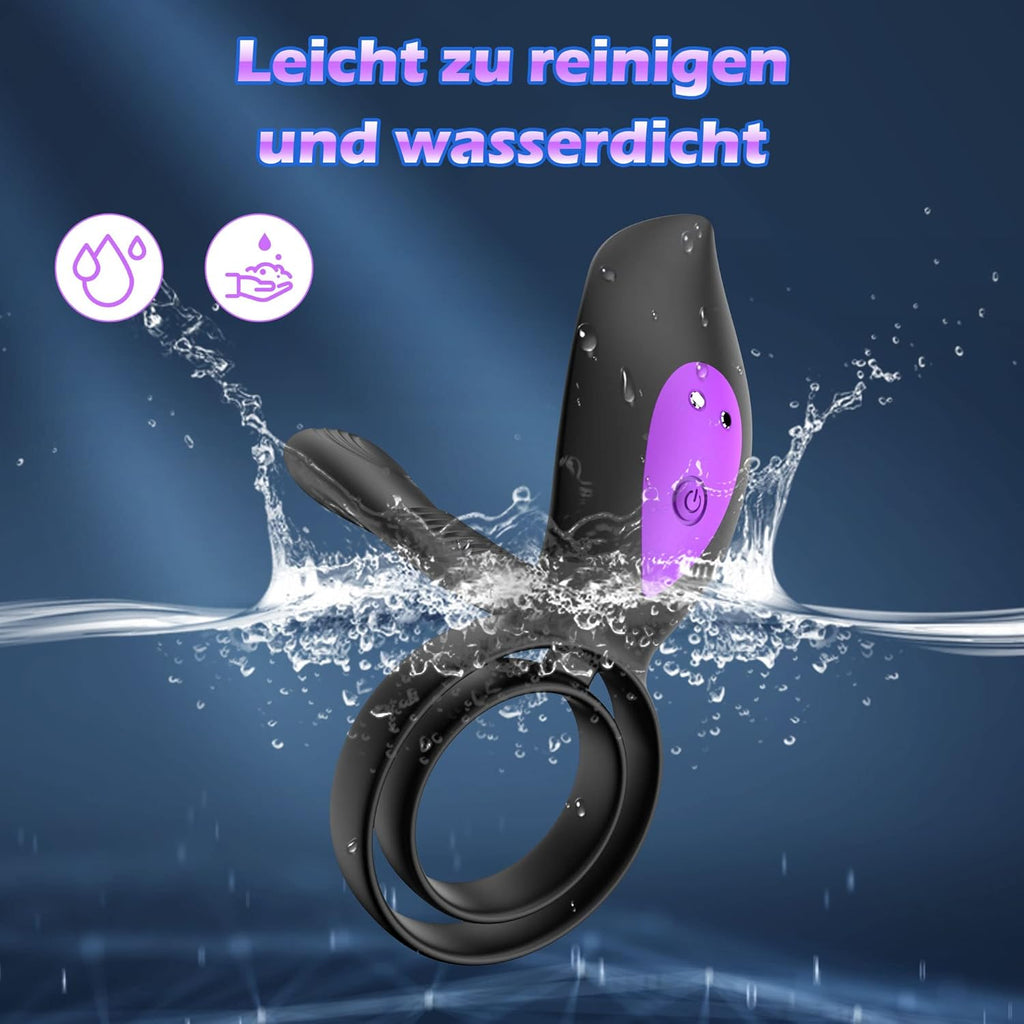 Penisring Vibrator Sex Spielzeug für die Männer, KALESTA Paarvibrator Paare Cockring mit 10 Vibrationsmodi, Penisring Sex Toys mit APP-Steuerung Männer Sex Sexspielzeug, Sex Spielzeug für Paare