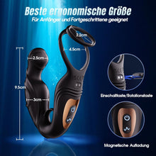 Laden Sie das Bild in den Galerie-Viewer, Analvibratoren für Mann Prostata Stimulation Männer mit 360° Rotierende Analdehnung Massage &amp; 9 Intensiv Vibrationsmodi Analplug Anal Vibrator Sex Spielzeug die Männer Penisring APP Tagnaff