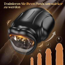 Laden Sie das Bild in den Galerie-Viewer, 4-in-1 Mouth-shaped Masturbating for Men, Soft Masturbator Oral Sex Glans Stimulator, Electric Sex Toy for Men, Solo Quiet Pocket Pussy Vibrator with 10 Vibrations &amp; App