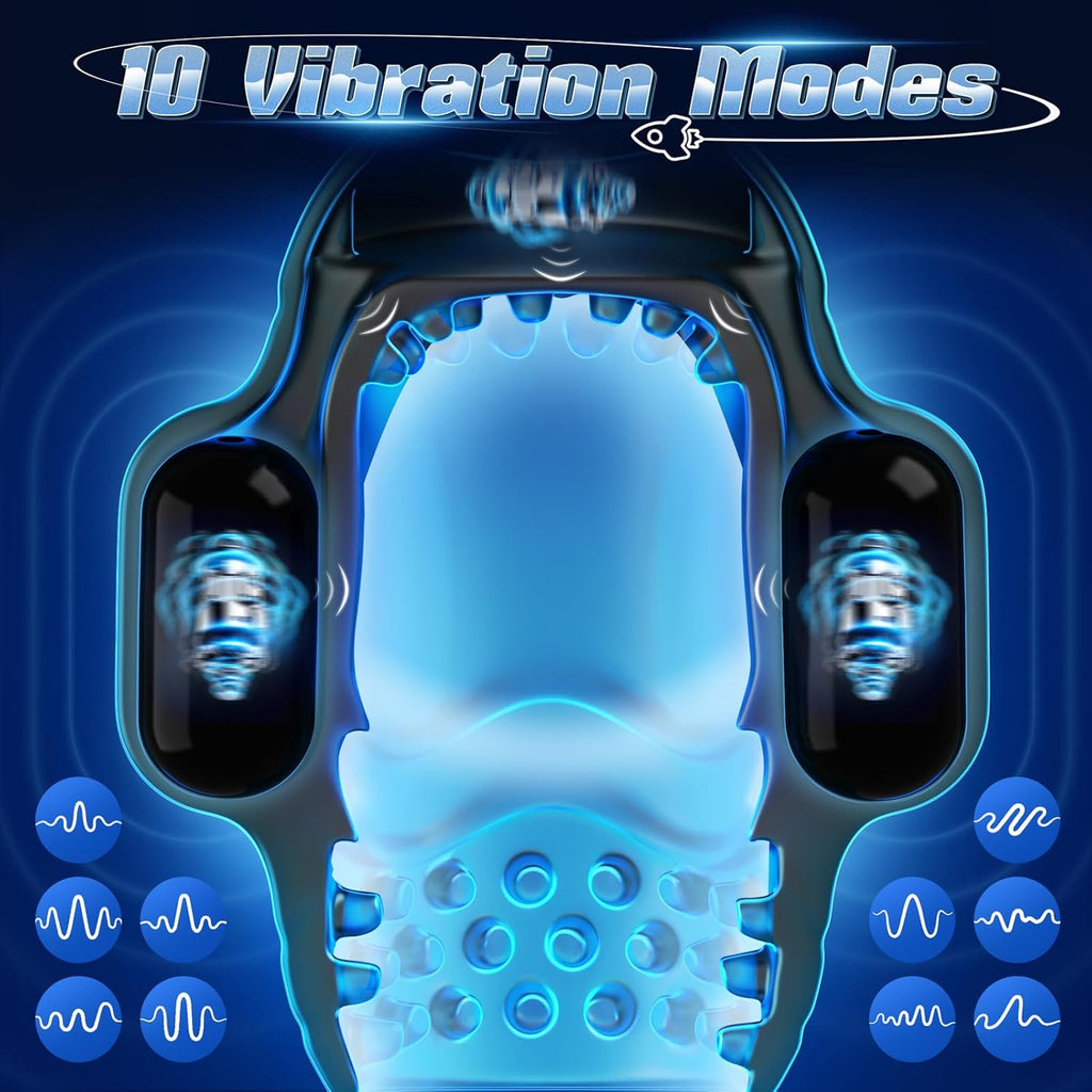 Tauara Masturbating for Men, Egg Masturbators, 4-in-1 Sex Toy for Men, Vibrator Trainer with 10 Vibrations, App Masturbator Glans Stimulator Vibrator Sets for Men Sex Toy