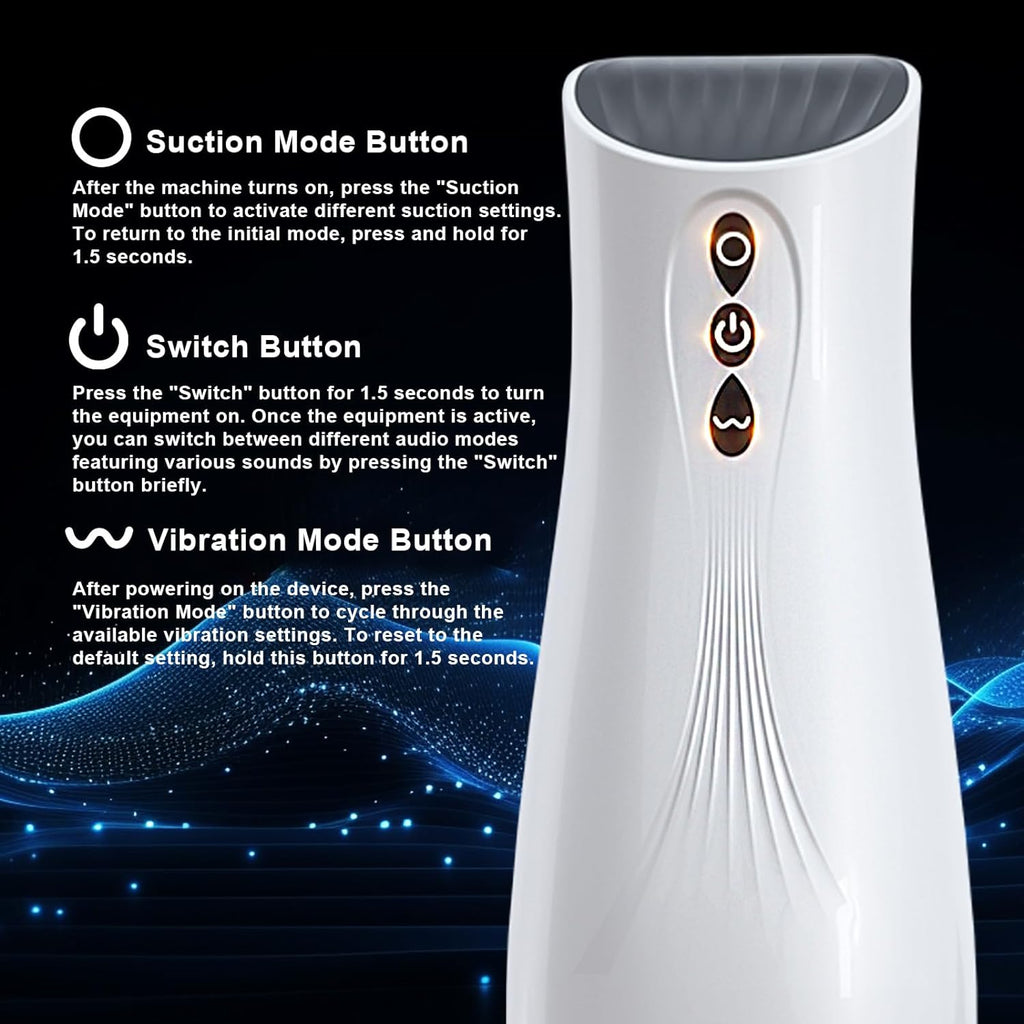 Elektrischer Masturbator Cup mit 10 Vibration & 10 Saugmodi, Sex Spielzeug für die Männer solo, Taschenmuschi Masturbieren für Männer Penis Masturbatoren, Sex Toys mit 3D Vagina Pussy