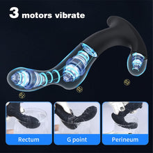Laden Sie das Bild in den Galerie-Viewer, 3 Motoren Analvibratoren für Mann Prostata Stimulation Anal Plug Sexspielzeug Vibrator Dildo Vibratoren Silikon Sex Toy IPX7 Wasserdicht USB Ladekabel Sex Spielzeug für die Männer Frau
