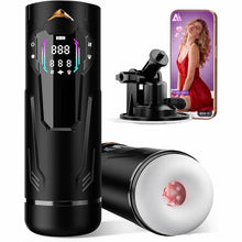 Laden Sie das Bild in den Galerie-Viewer, Masturbieren für Männer Handfrei, Masturbator 7 Teleskop 7 Saugen 7 Vibration Taschenmuschi, Sex Spielzeug für die Männer Solo KI Masturbatoren, Vibratorensets Ein-Klick Max Penis Pump Sex Toys Set