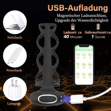 Laden Sie das Bild in den Galerie-Viewer, Penisring Vibrator mit 9 Vibrationsmodi Große Größe Hohlgewebe Penisbeschränkung Klitorisstimulation App Fernbedienung Erotisches Sexspielzeug für Paare Mann und Frau