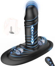 Laden Sie das Bild in den Galerie-Viewer, Plug Sitting and Riding Vibrator Sex Toy for Couples with 9 Vibrations 3 Shock Functions, Clit G-Spot Dildo Double Stimulator Sex Toy for Women, Vibrators for Men