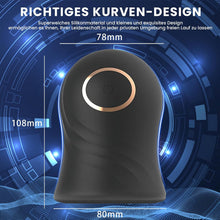 Laden Sie das Bild in den Galerie-Viewer, Masturbator mit einzigartigem Texturdesign an der Innenwand,Penis Vibrator für Mann mit 12Vibrationsmodi, Elektrische Masturbatoren Penis Trainer, Männer Eichel Stimulator Silikon Sexspielzeug