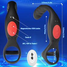 Laden Sie das Bild in den Galerie-Viewer, nal Vibrator Prostata Stimulation Männer mit Penisring Sex Spielzeug für die Männer Anal Dildo Analplug Analvibratoren für Mann Anal Plug Vibratorensets für Männer mit 9 Vibrationsmodi Sex Toys