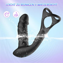 Laden Sie das Bild in den Galerie-Viewer, Prostata Stimulation Männer mit 9 Vibrationsmodi und Wiggle-Modus, Analvibratoren für Mann Anal Dildo Vibrator, Prostata Vibrator Analplug für Männer
