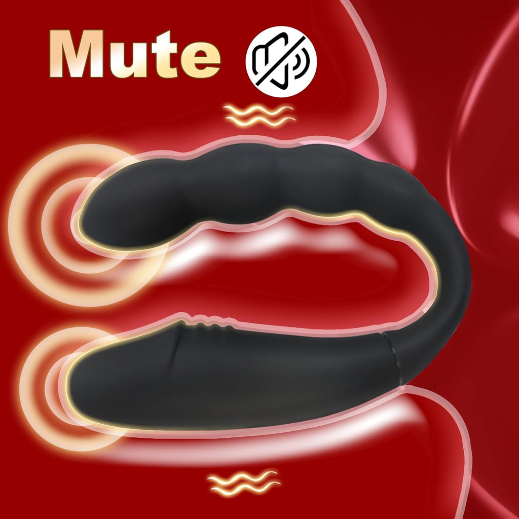 Doppeldildos Dildo Anal Vibrator Klitorisstimulator G-punkt Vagina Klitoris Anal Massage Drahtlose Steuerung Dildo Doppel Headed Vibratoren U-förmigen Sex spielzeug für für Frauen Lesben, Paar