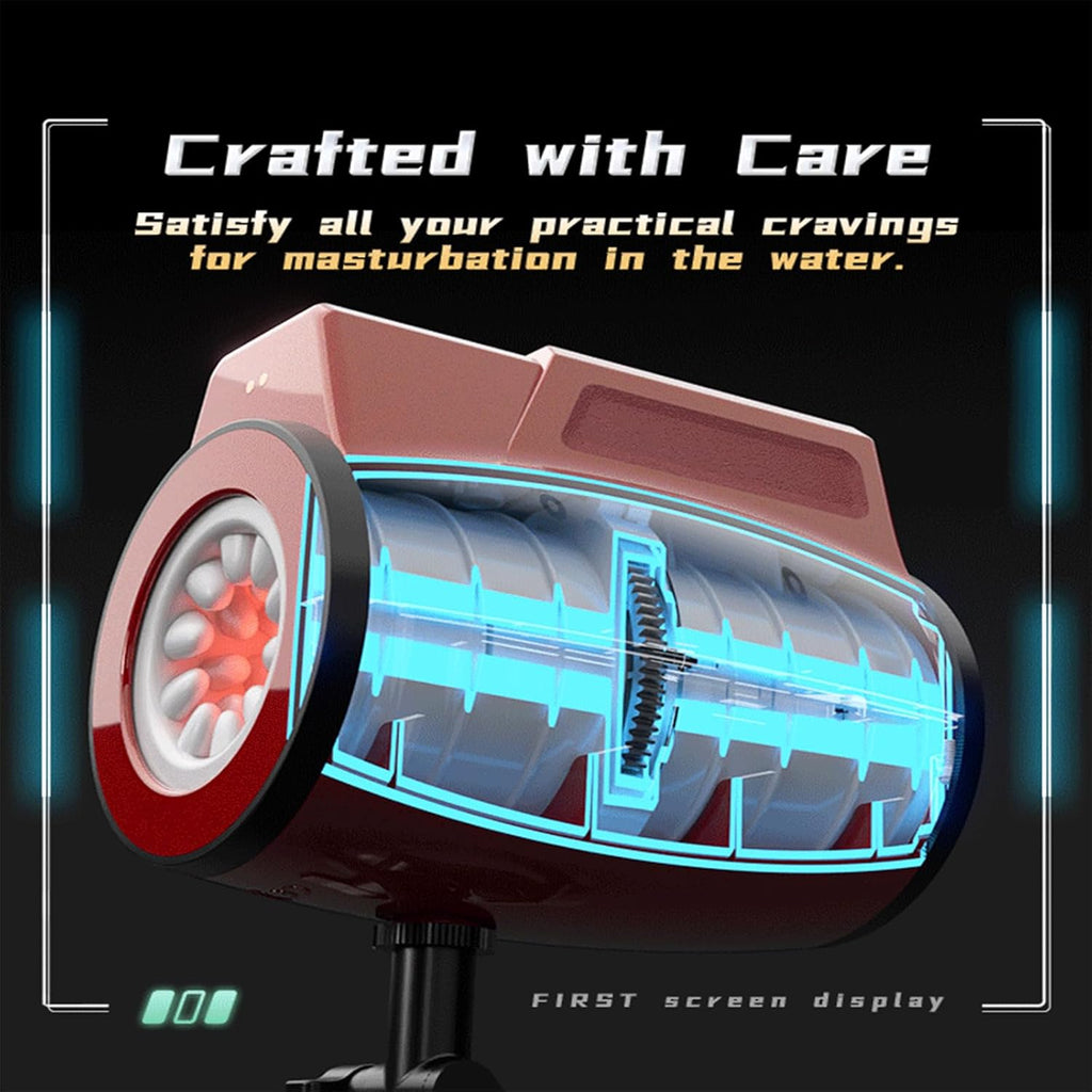 Elektrischer freihändiger Flugzeugbecher für Männer, 10-Frequenz-Teleskop-Rotations-Dual-Motor-Vibrationsmodus, 3 in 1 Sexspielzeug Taschenmuschi Penis Masturbatoren Sex Toys Pussy