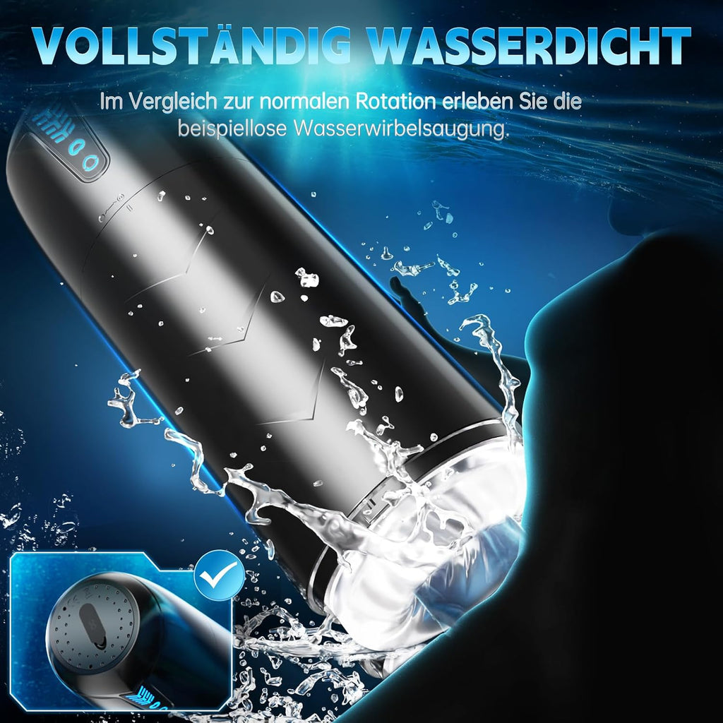 Elektrischer Masturbator Cup, Masturbieren für Männer mit 7 Saugmodi 7 Rotationsmodi, Blowjob Taschenmuschi Penis Stimulator 3D Realistischer Vagina Pussy Sex Spielzeug für die Männer Sex Toys