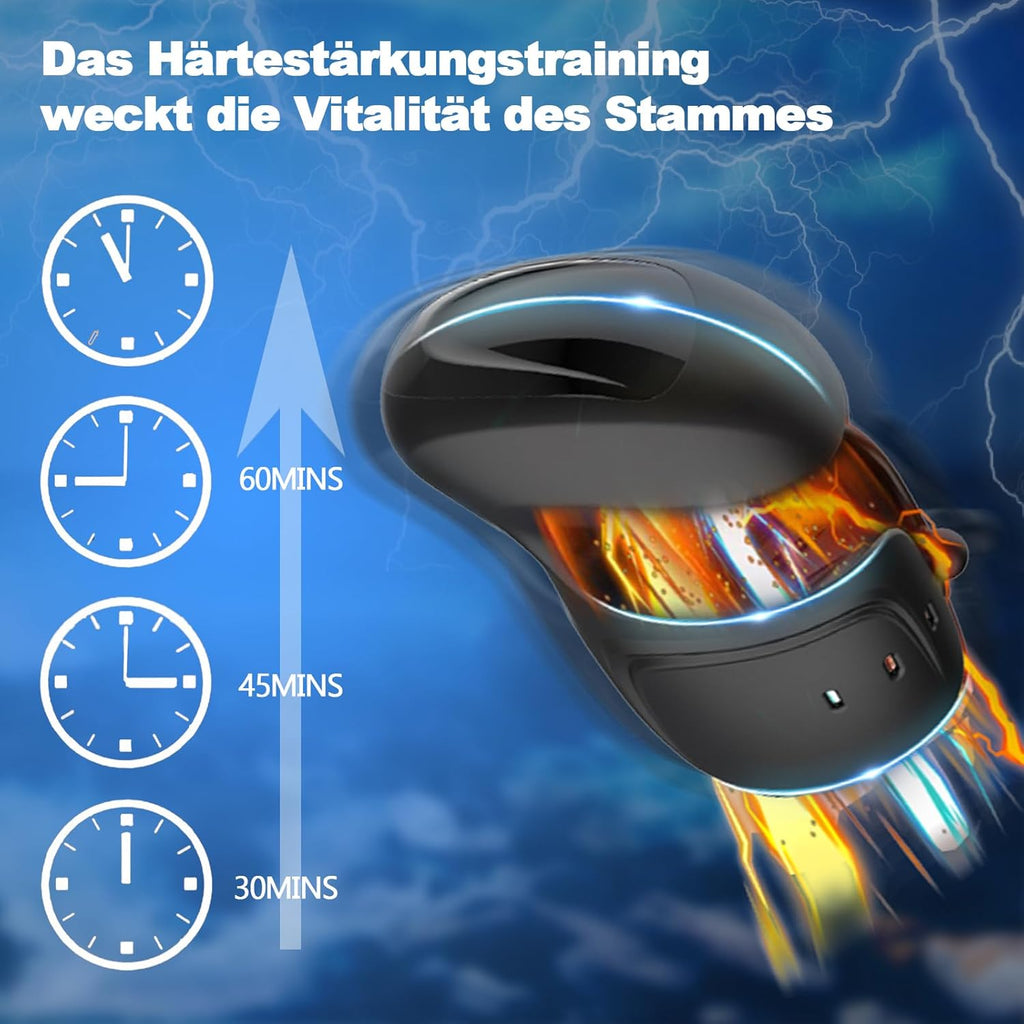 Elektrische Eichelvibrator,Penis-Vibrator mit einstellbarer Größe,10 Vibrationsmodi Neuer Masturbatoren,Elektrische Masturbatoren Penis Trainer, Männer Eichel Stimulator Silikon Sexspielzeug