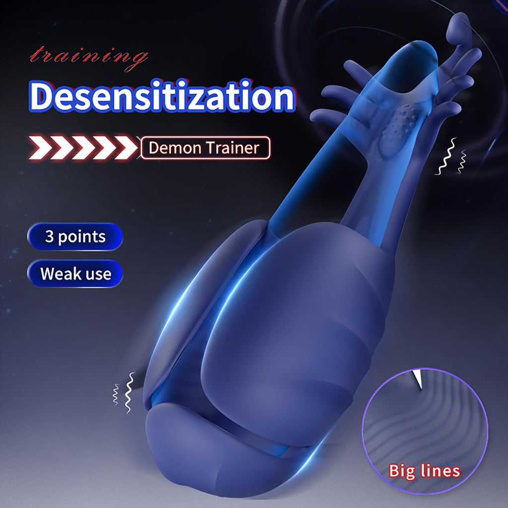 Masturbator Mann Elektrischer Masturbator Penismassage Penisvibrator Mit 10 Vibrationsmodi Vibratoren für Männer Leise Eichelvibrator Penis Trainer Sexspielzeug für Männer Solo