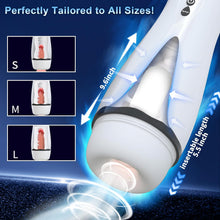 Laden Sie das Bild in den Galerie-Viewer, Elektrischer Masturbator Cup mit 10 Vibration &amp; 10 Saugmodi, Sex Spielzeug für die Männer solo, Taschenmuschi Masturbieren für Männer Penis Masturbatoren, Sex Toys mit 3D Vagina Pussy