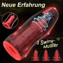 Laden Sie das Bild in den Galerie-Viewer, Elektrischer Masturbator Cup,Masturbieren für Männer mit 3 Swing-Muster 6 Vibrationsmodi Sex Spielzeug für die Männer Heizfunktion Taschenmuschi Vibrator Sex Toys Penis Masturbatoren