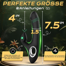 Laden Sie das Bild in den Galerie-Viewer, Dildo Vibrator Sex Spielzeug für die Frau, Vibratorensets für Frauen Klitoris Stimulator für Sie, G Punkt Vibratoren mit Klitorisstimulation mit 10 VibrationModi Sexspielzeug für Paare Sex Toy