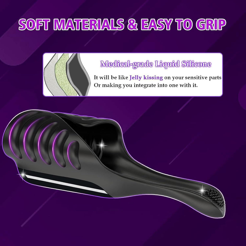 Elektrischer Masturbator Cup - 3 Motoren, 5 Klopfmodi, 10 Vibrationsmodi, Penis Training Massager Silikon Sexspielzeug für Männer Penis Vibrator Trainer Sex Spielzeug für die Männ Masturbieren