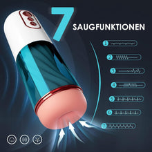 Laden Sie das Bild in den Galerie-Viewer, Elektrischer Masturbator Mann Handfrei Cup mit 7 Saug- und Vibrationsmodi, Penispumpe Vibrator Sex Spielzeug für die Männer Sex Toys, Masturbieren für Männer, Taschenmuschi Penis Masturbatoren
