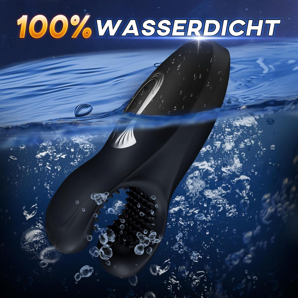 Masturbieren für Männer Masturbator Penis Trainer mit 10 Beißfunktion Sex Spielzeug für die Männer Handheld Penis Vibrator Masturbatoren mit 3D-Weichpartikel 10 Vibrationsmodi Männer Mastorbator