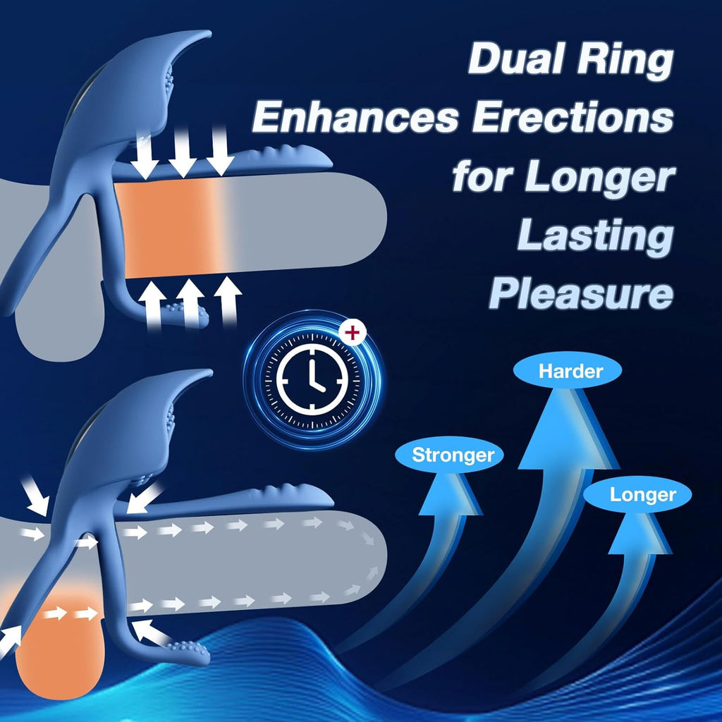 Penisring Vibrator mit App, Sex spielzeug für Paare extrem sex, Penisringe Erotik Sex Spielzeug für die Männer, Cockring für Klitoris Penis, Erotisches Pleasure Ring mit 5 Vibrationsmodi Sex Toys