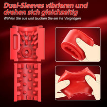 Laden Sie das Bild in den Galerie-Viewer, Elektrischer Masturbator Sex Spielzeug für die Männer - Masturbieren Sexspielzeug für Männer Solo Paare Extrem Sex mit 10 Vibrierend &amp; Rotierend, Taschenmuschi Penis Masturbatoren Blowjob Sex Toys