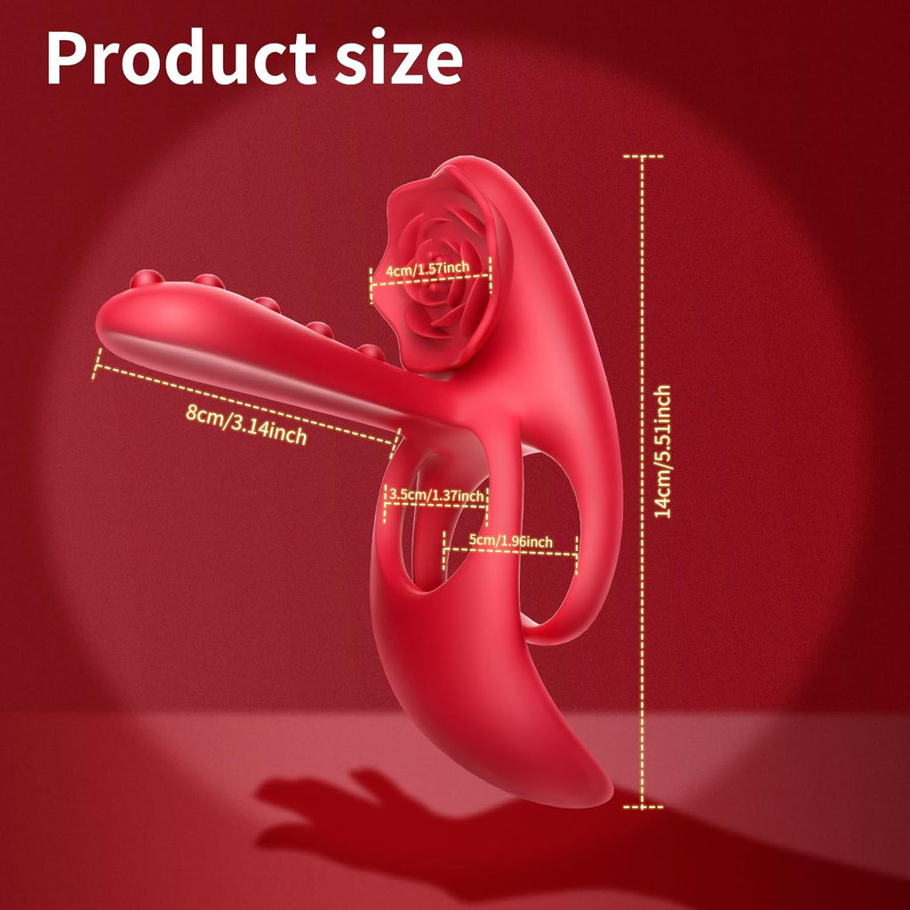 3 in1 Penisring Extrem Sexspielzeug für Paare Penis Vibrator mit 10 Vibrationsmodi für Frau Klitoris Stimulator Cockring Sexspielzeug für Männer längere Erektion Perineum Massage Penisringe