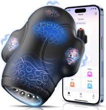 Laden Sie das Bild in den Galerie-Viewer, Tauara Masturbating for Men, Egg Masturbators, 4-in-1 Sex Toy for Men, Vibrator Trainer with 10 Vibrations, App Masturbator Glans Stimulator Vibrator Sets for Men Sex Toy