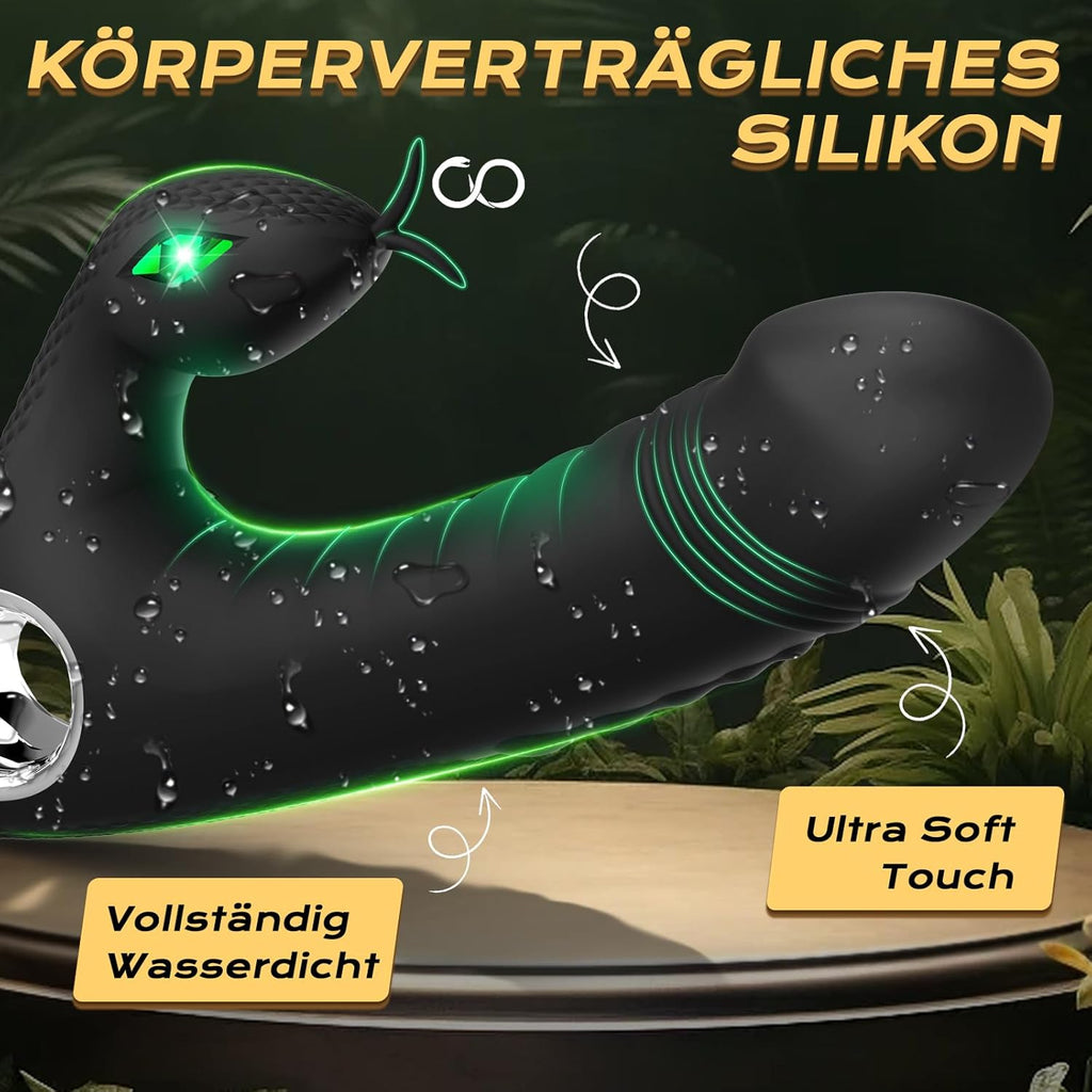 Dildo Vibrator Sex Spielzeug für die Frau, Vibratorensets für Frauen Klitoris Stimulator für Sie, G Punkt Vibratoren mit Klitorisstimulation mit 10 VibrationModi Sexspielzeug für Paare Sex Toy