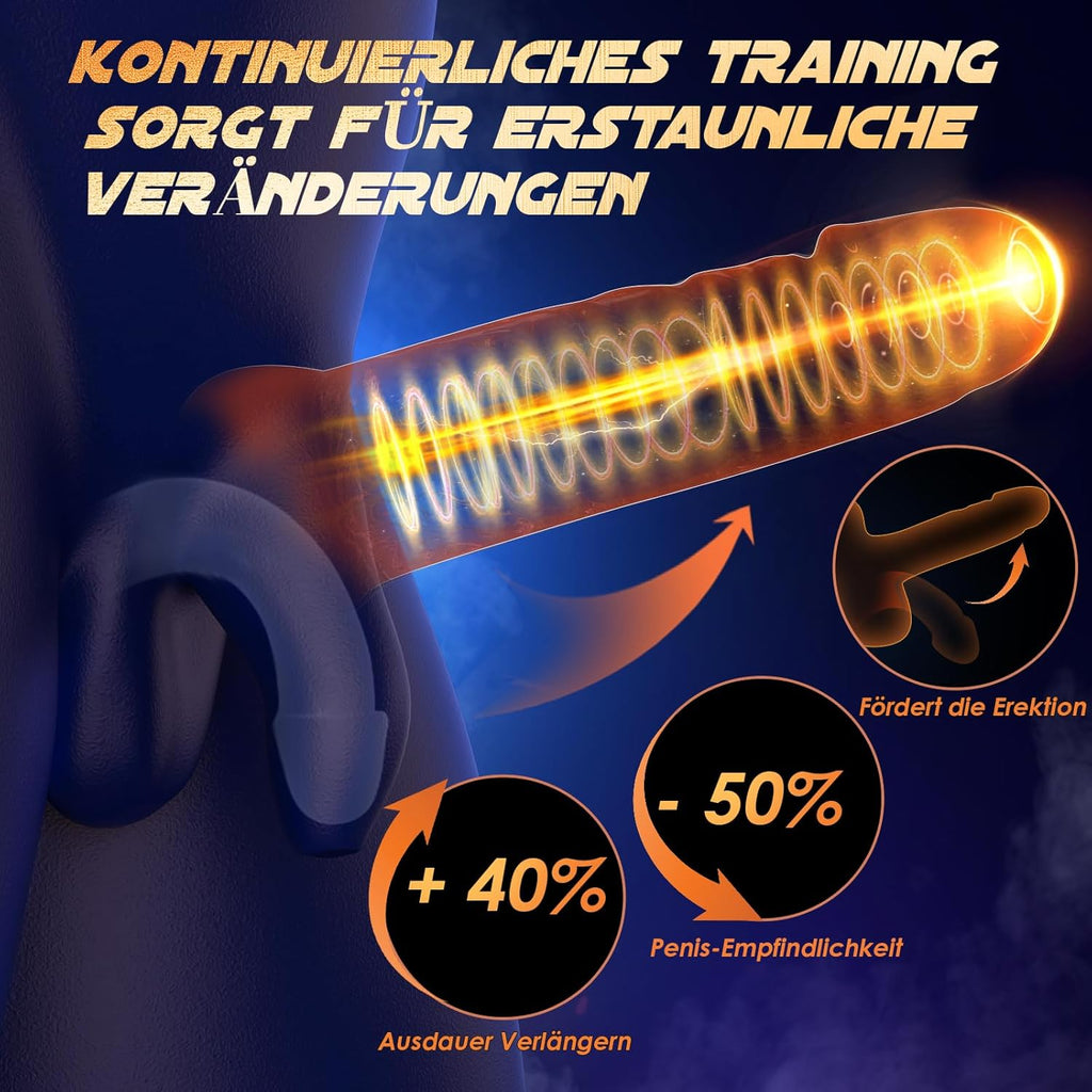 Masturbieren für Männer Penis Eichel Stimulator, Sex Spielzeug für die Männer Zunge Oralsex Masturbator 10 Modi, Vibratorensets Sexspielzeug für Männer Solo Paare Masturbatoren Taschenmuschi